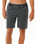 The Rip Curl Mens Boardwalk Reggie Easy Fit Walkshorts in Washed Black