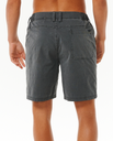 The Rip Curl Mens Boardwalk Reggie Easy Fit Walkshorts in Washed Black