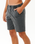 The Rip Curl Mens Boardwalk Reggie Easy Fit Walkshorts in Washed Black