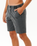 The Rip Curl Mens Boardwalk Reggie Easy Fit Walkshorts in Washed Black