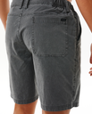 The Rip Curl Mens Boardwalk Reggie Easy Fit Walkshorts in Washed Black