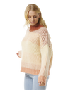 The Rip Curl Womens Soleil Rib Knit Jumper in Burnt Red