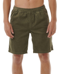 The Rip Curl Mens Classic Surf Cord Walkshorts in Dusty Olive