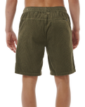 The Rip Curl Mens Classic Surf Cord Walkshorts in Dusty Olive