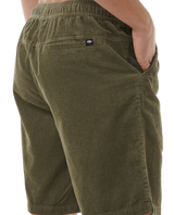 The Rip Curl Mens Classic Surf Cord Walkshorts in Dusty Olive