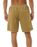 The Rip Curl Mens Classic Surf Corduroy Walkshorts in Dark Khaki