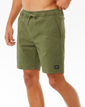 The Rip Curl Mens Classic Surf Volley Shorts in Dark Olive
