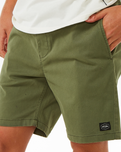 The Rip Curl Mens Classic Surf Volley Shorts in Dark Olive