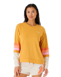 The Rip Curl Womens Surfbreak Sweatshirt in Gold