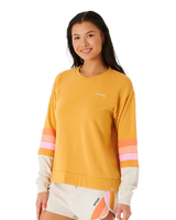 The Rip Curl Womens Surfbreak Sweatshirt in Gold