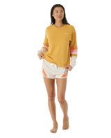 The Rip Curl Womens Surfbreak Sweatshirt in Gold