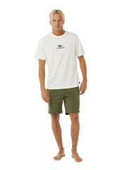 The Rip Curl Mens Classic Surf Chino Walkshorts in Dark Olive