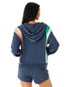 The Rip Curl Womens Day Break Zip Thru Hoodie in Navy