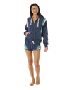 The Rip Curl Womens Day Break Zip Thru Hoodie in Navy