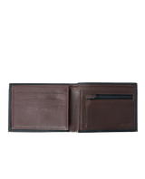 The Rip Curl Mens Pumped Emboss Wallet in Black & Brown