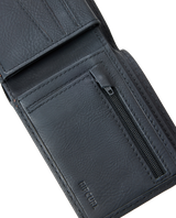 The Rip Curl Mens Patched Wallet in Black