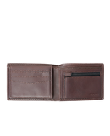 The Rip Curl Mens Patched Wallet in Brown