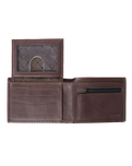 The Rip Curl Mens Patched Wallet in Brown