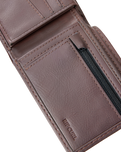 The Rip Curl Mens Patched Wallet in Brown