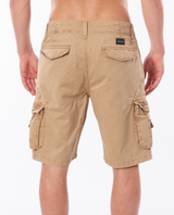 The Rip Curl Mens Trail Cargo Walkshorts in Khaki