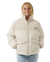 The Rip Curl Womens High Tide Mixed Cord Jacket in Off White