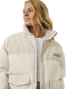 The Rip Curl Womens High Tide Mixed Cord Jacket in Off White