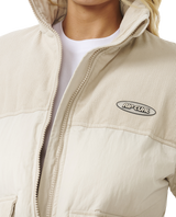 The Rip Curl Womens High Tide Mixed Cord Jacket in Off White