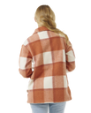 The Rip Curl Womens Soleil Check Jacket in Dark Rust