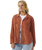 The Rip Curl Womens Stevie Cord Shirt in Dark Rust