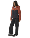 The Rip Curl Womens Anti-Series Contrast Tech Jacket in Rust