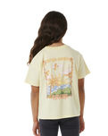 The Rip Curl Girls Girls Tropic Search T-Shirt in Lemon Ice