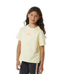 The Rip Curl Girls Girls Tropic Search T-Shirt in Lemon Ice