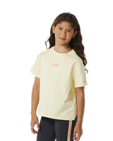 The Rip Curl Girls Girls Tropic Search T-Shirt in Lemon Ice