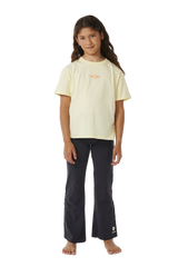 The Rip Curl Girls Girls Tropic Search T-Shirt in Lemon Ice