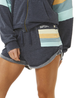 The Rip Curl Womens Block Party Track Shorts in Navy