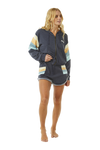The Rip Curl Womens Block Party Track Shorts in Navy