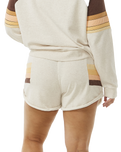 The Rip Curl Womens Block Party Track Shorts in Oatmeal