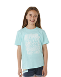 The Rip Curl Girls Girls Breeze Standard T-Shirt in Sky Blue