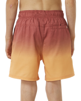 The Rip Curl Boys Boys Fade Volley Shorts in Hot Coral