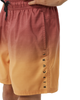 The Rip Curl Boys Boys Fade Volley Shorts in Hot Coral