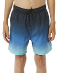 The Rip Curl Boys Boys Fade Volley Shorts in Vintage Navy