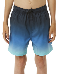 The Rip Curl Boys Boys Fade Volley Shorts in Vintage Navy