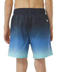 The Rip Curl Boys Boys Fade Volley Shorts in Vintage Navy