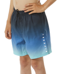 The Rip Curl Boys Boys Fade Volley Shorts in Vintage Navy