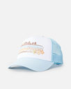 The Rip Curl Womens Mixed Revival Trucker Cap in Light Blue