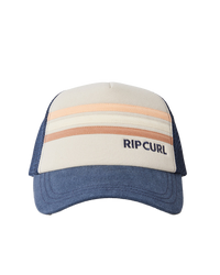 The Rip Curl Womens Mixed Revival Trucker Cap in Navy & Tan