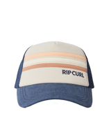 The Rip Curl Womens Mixed Revival Trucker Cap in Navy & Tan