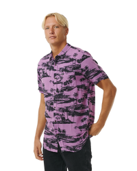 The Rip Curl Mens Party Pack Shirt in Dusty Purple