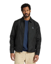 The Brixton Mens Utopia Vintage Nylon Jacket in Washed Black