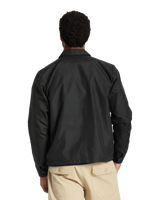 The Brixton Mens Utopia Vintage Nylon Jacket in Washed Black